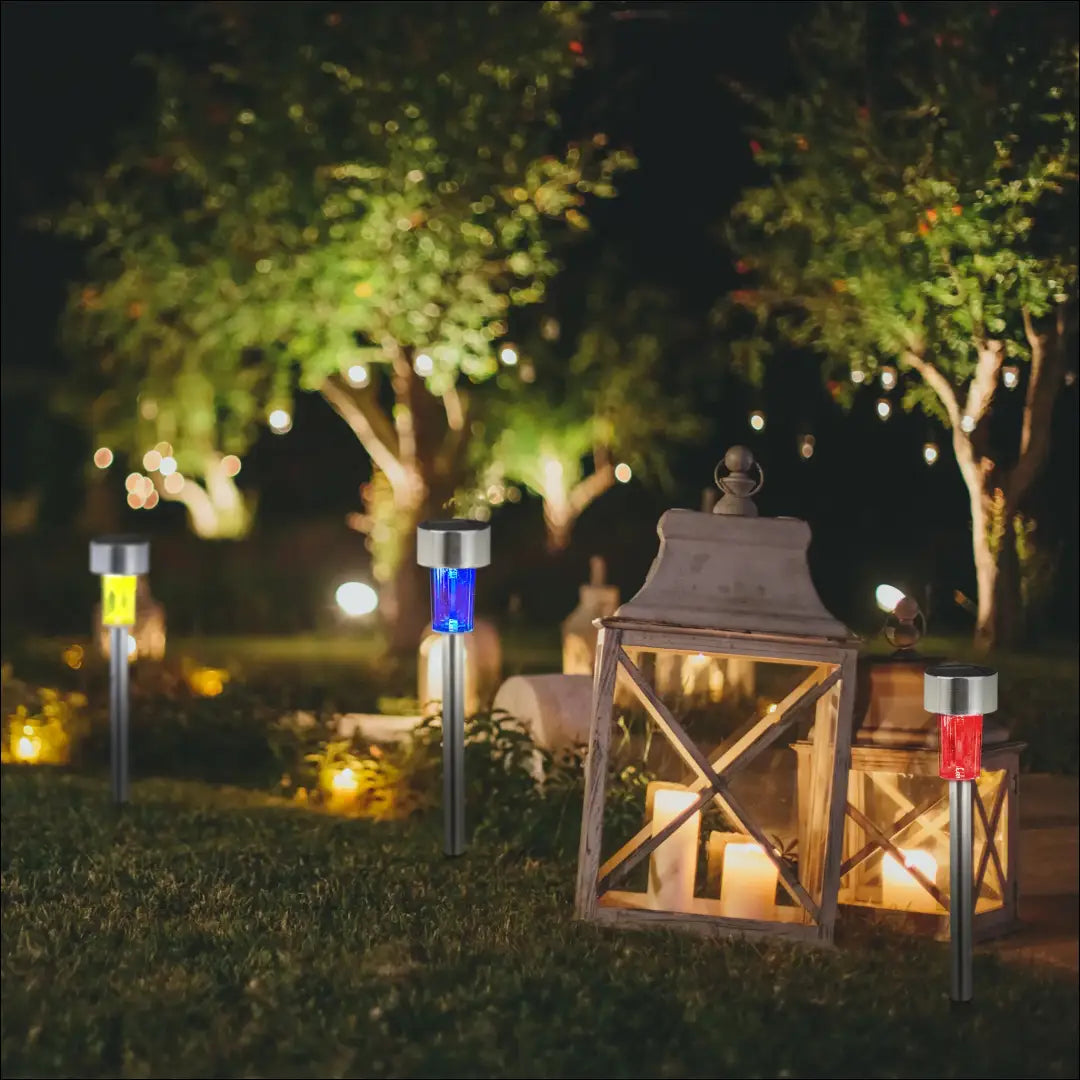 Saulės energija varomi LED šviestuvai (10vnt) DI10461 - €19 Save 50% __label:Pristatymas 1-2 d.d., color-sidabrine,