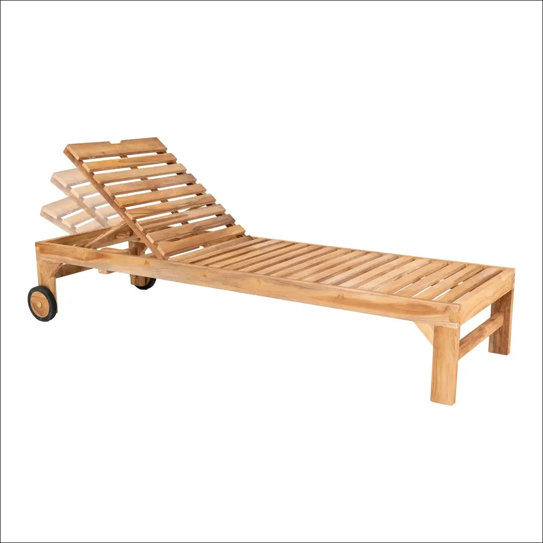 Saulės gultas tikmedžio natūralus RD1074 - €375 Save 15% __label:Pristatymas 5-14 d.d., Deck chairs, Natūrali, nordic,