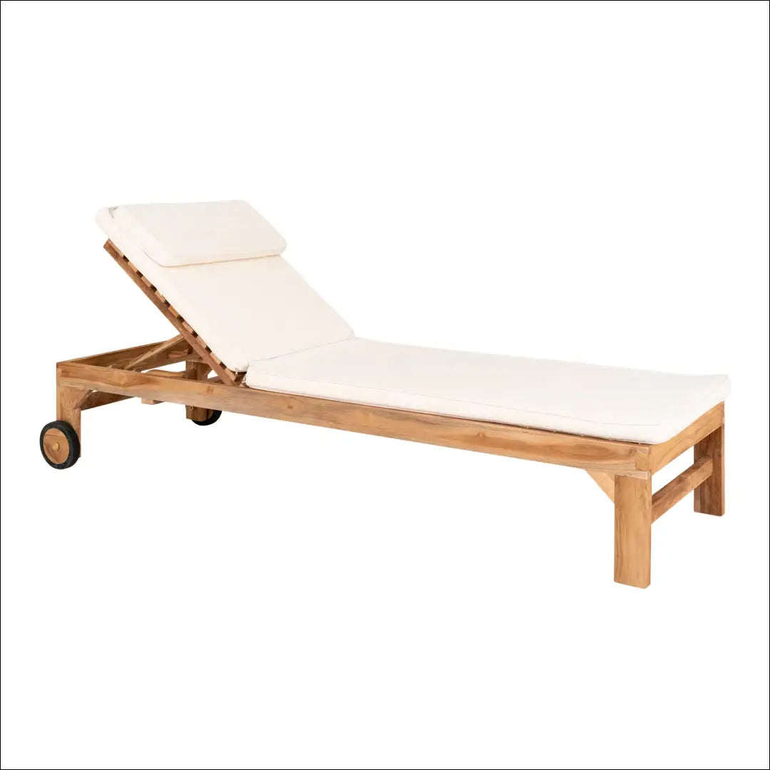 Saulės gultas tikmedžio natūralus RD1074 - €375 Save 15% __label:Pristatymas 5-14 d.d., Deck chairs, Natūrali, nordic,