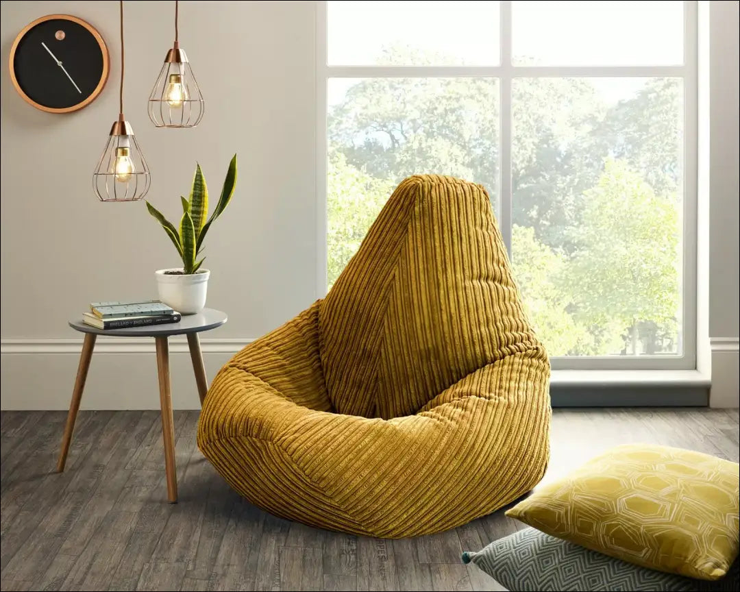 Sėdmaišis MI820 - €65 Save 50% 50-100, __label:Pristatymas 1-2 d.d., color-geltona, material-gobelenas, minksti €50