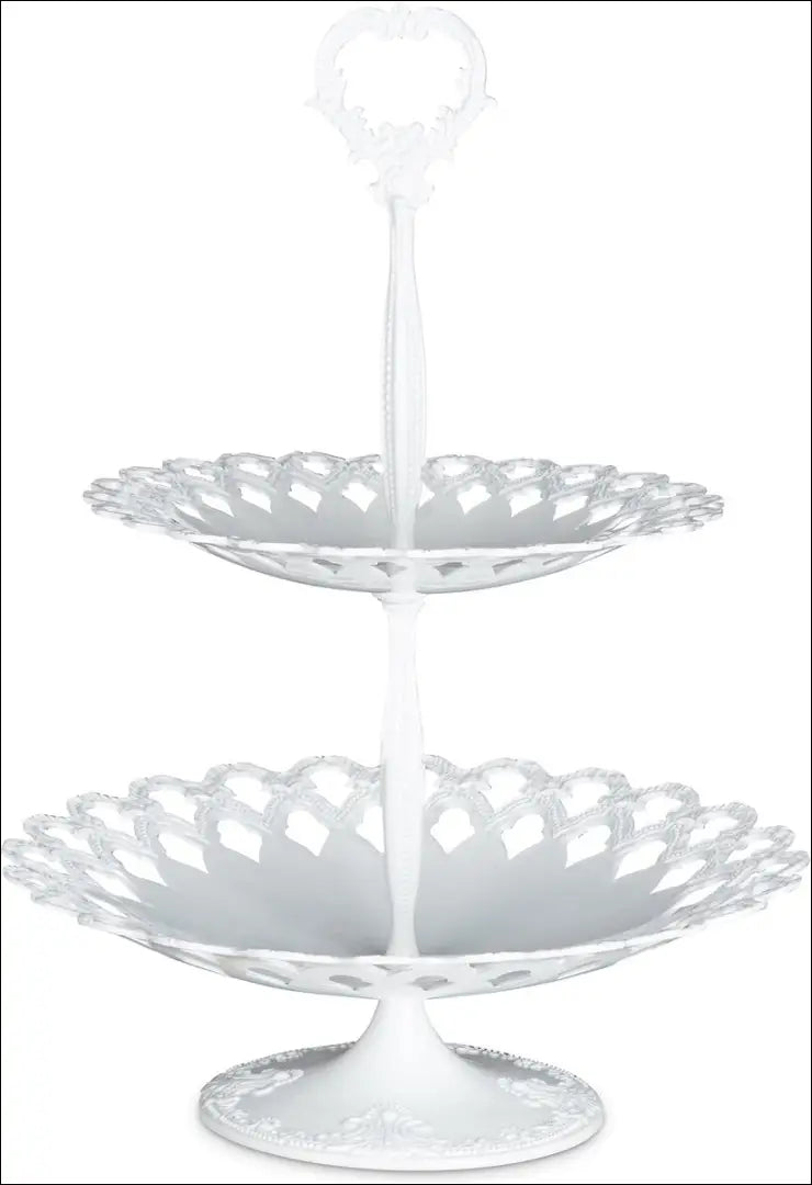 Serviravimo dviaukštis stovas DI10836 - €14 Save 50% __label:Pristatymas 1-2 d.d., color-balta, indai, interjeras,