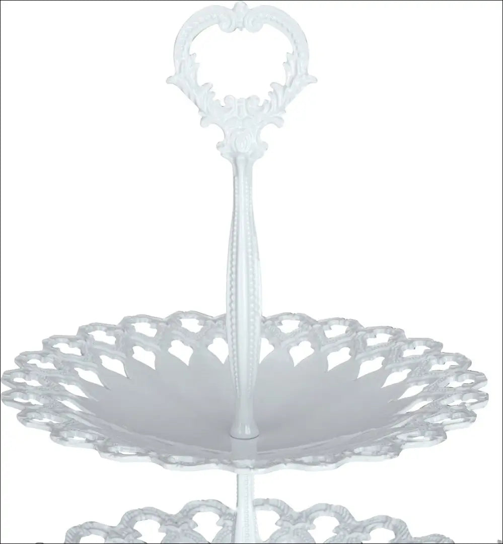 Serviravimo dviaukštis stovas DI10836 - €14 Save 50% __label:Pristatymas 1-2 d.d., color-balta, indai, interjeras,