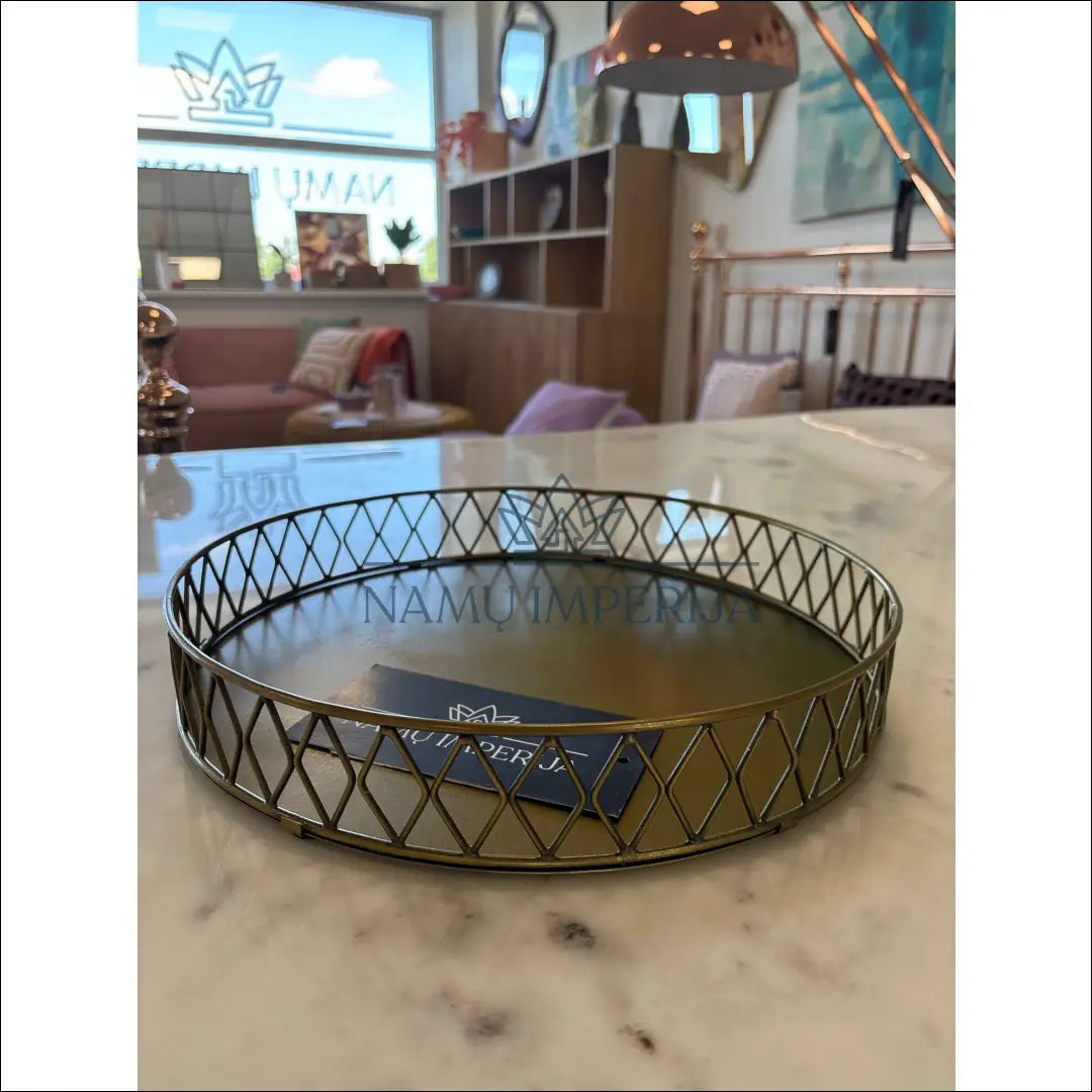 Serviravimo padėklas DI9438 - €14 Save 60% __label:Pristatymas 1-2 d.d., color-auksine, interjeras, material-metalas,