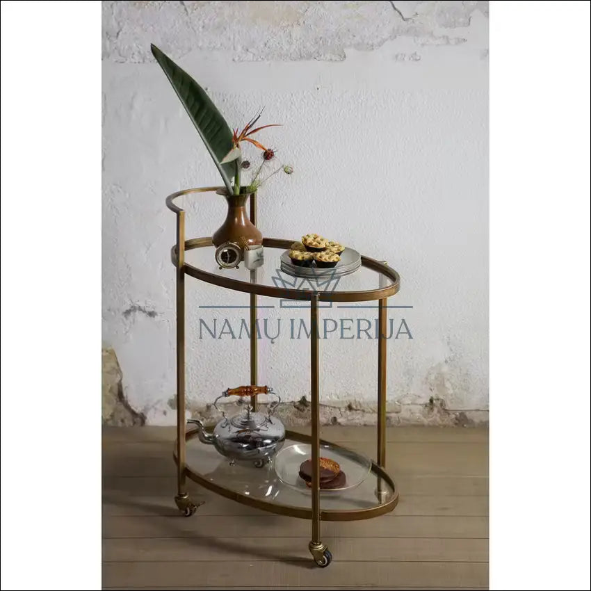 Serviravimo vežimėlis KI1281 €94 Save 50% 50 100, __label:Pristatymas 1 2 d.d., color auksine, kita, material metalas