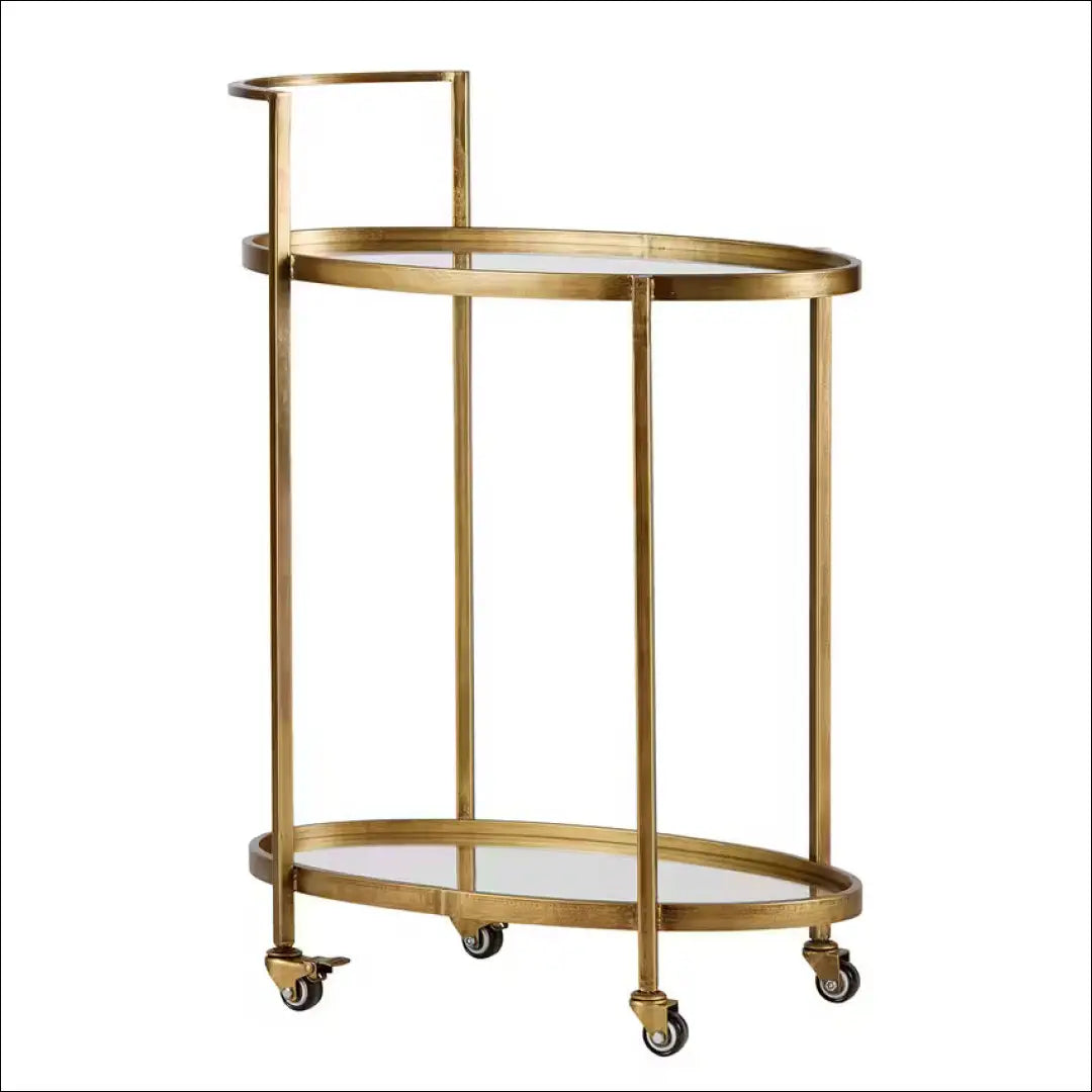 Serviravimo vežimėlis KI1281 - €75 Save 60% 50-100, __label:Pristatymas 1-2 d.d., color-auksine, kita, material-metalas