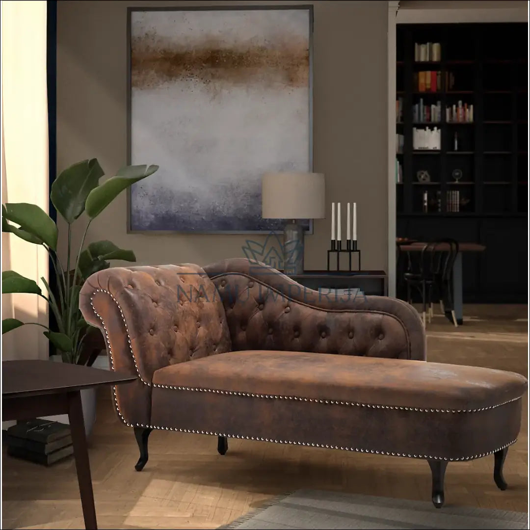 Šezlongas MI779 - €280 Save 50% __label:Pristatymas 1-2 d.d., color-ruda, material-dirbtine-oda, minksti, over-200 Virš