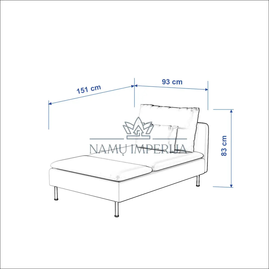 Šezlongo užvalkalas DI9589 - €57 Save 70% 50-100, __label:Pristatymas 1-2 d.d., color-juoda, kita, material-aksomas €50