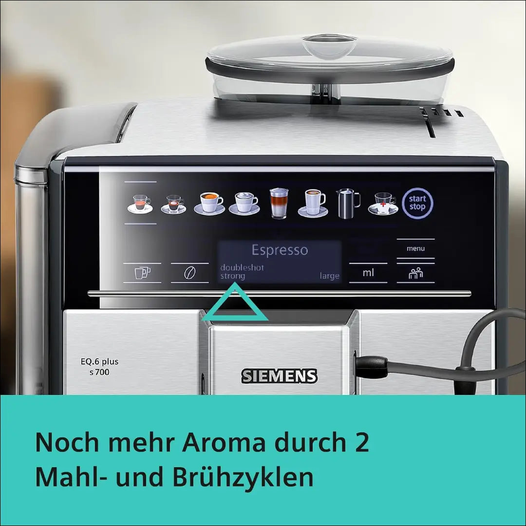 „Siemens EQ6 plus s700“ kavos aparatas SP357 - €308 Save 60% __label:Pristatymas 1-2 d.d., material-metalas, over-200,