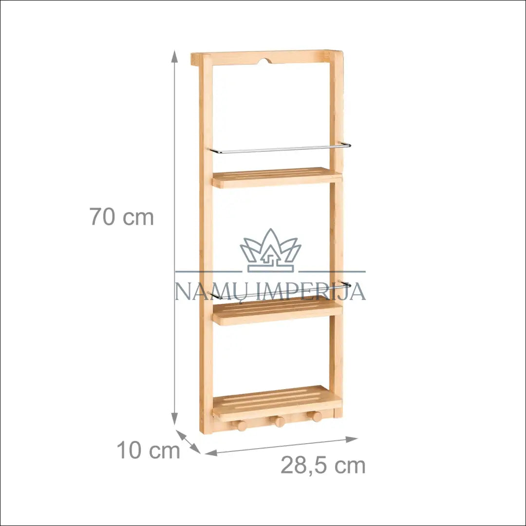 Sieninė bambukinė lentyna SI1695 - €22 Save 50% __label:Pristatymas 1-2 d.d., biuro-baldai, biuro-lentynos, color-ruda,
