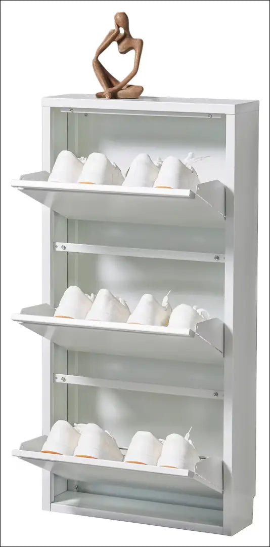 Sieninė batų spintelė KI1884 - €30 Save 60% 25-50, __label:Pristatymas 1-2 d.d., color-balta, material-metalas,