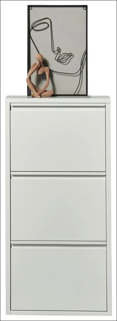 Sieninė batų spintelė KI1884 - €30 Save 60% 25-50, __label:Pristatymas 1-2 d.d., color-balta, material-metalas,