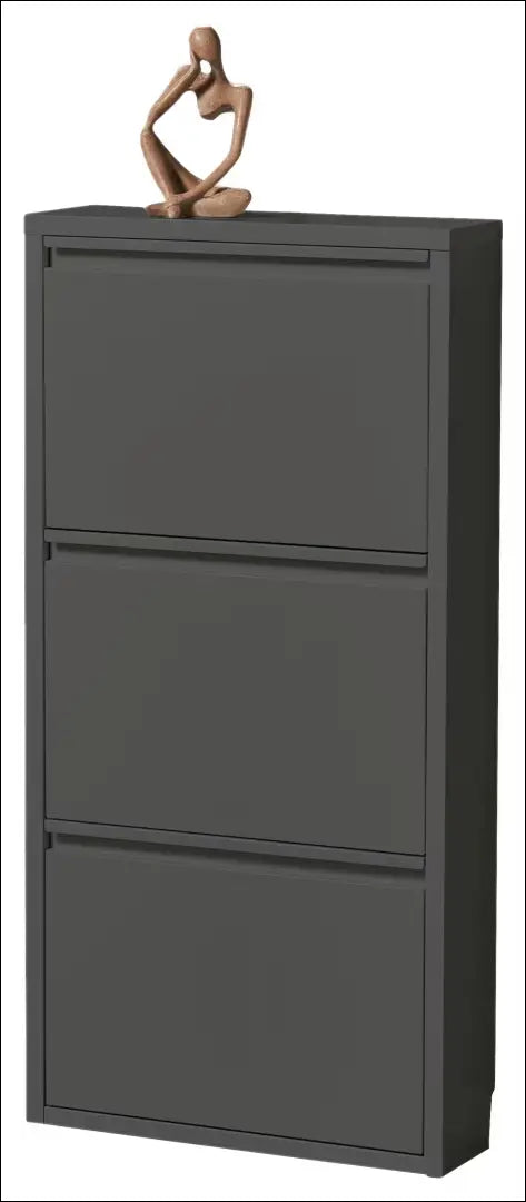 Sieninė batų spintelė KI1890 - €25 Save 65% 25-50, __label:Pristatymas 1-2 d.d., color-pilka, material-metalas,