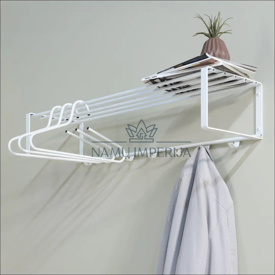 Sieninė kabykla KI1140 - €70 Save 50% 50-100, __label:Pristatymas 1-2 d.d., color-balta, drabuziu-kabykla, €50 to €100