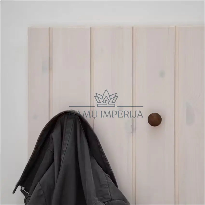 Sieninė kabykla KI1197 - €38 Save 50% 25-50, __label:Pristatymas 1-2 d.d., color-balta, color-ruda, drabuziu-kabykla
