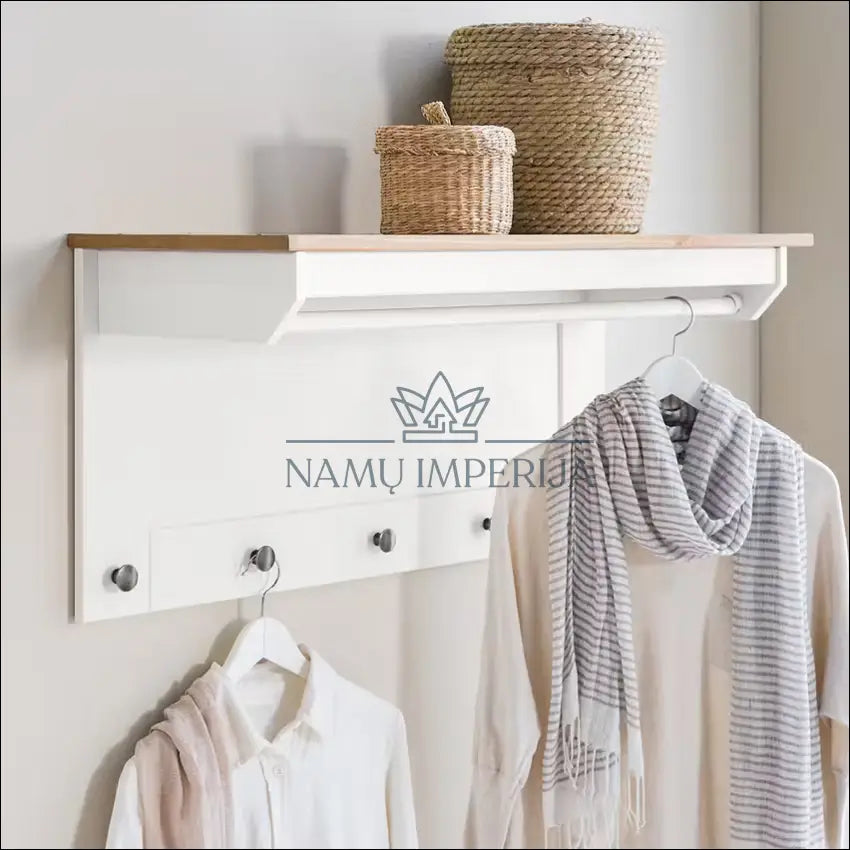 Sieninė kabykla KI1263 €45 Save 50% 25 50, __label:Pristatymas 1 2 d.d., color balta, ruda, drabuziu €25 to €50 Storage