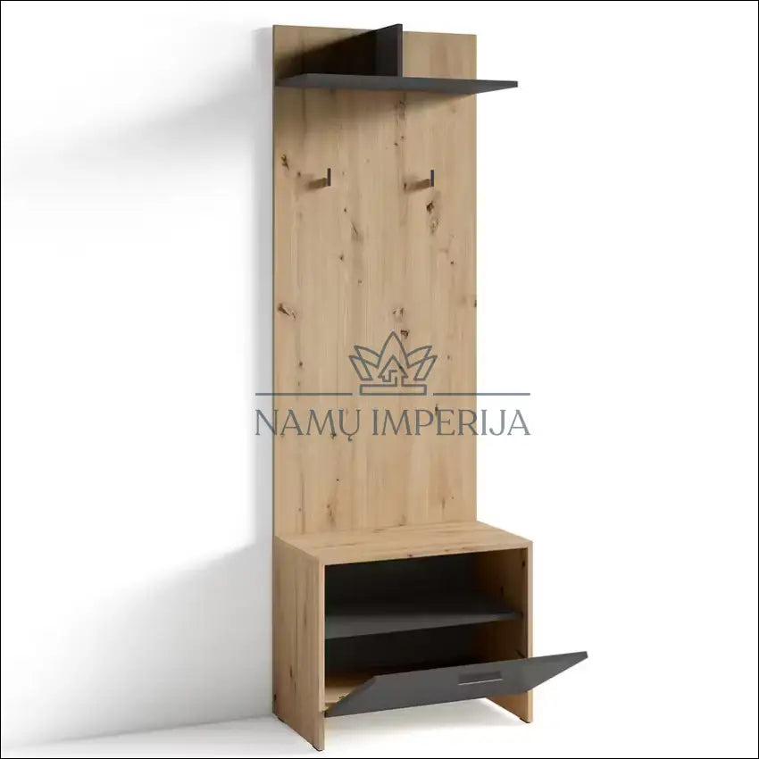 Sieninė kabykla KI1347 - €29 Save 60% 25-50, __label:Pristatymas 1-2 d.d., color-pilka, color-ruda, material-mediena