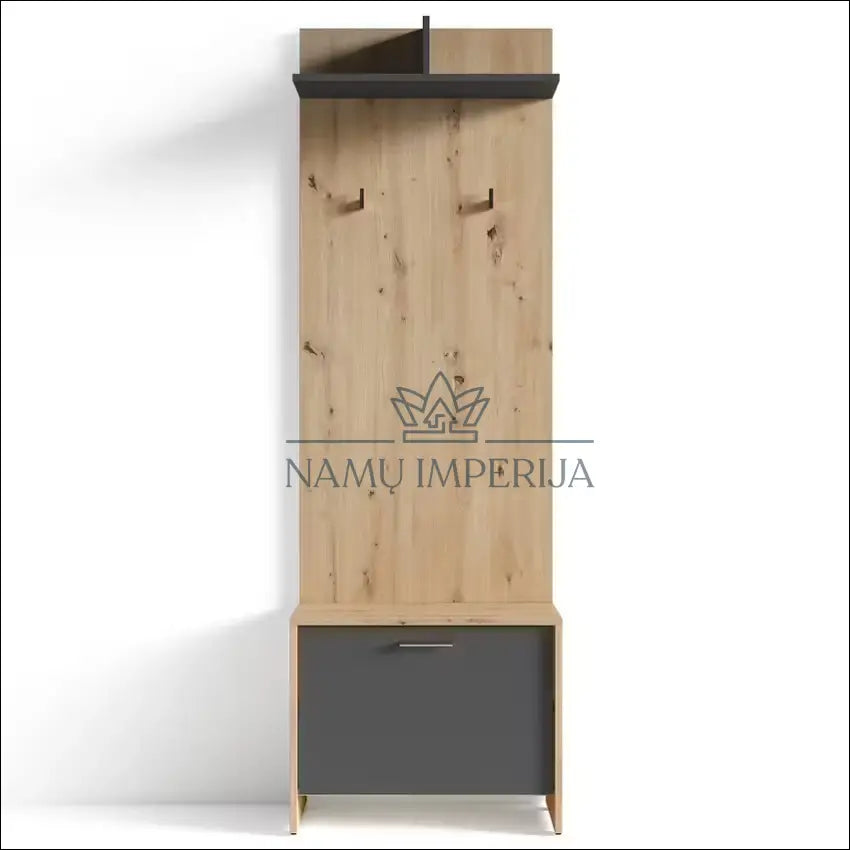 Sieninė kabykla KI1347 - €29 Save 60% 25-50, __label:Pristatymas 1-2 d.d., color-pilka, color-ruda, material-mediena