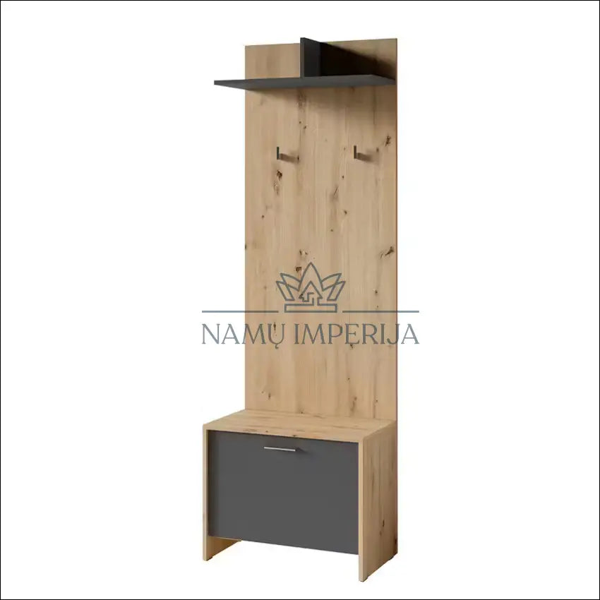 Sieninė kabykla KI1347 - €29 Save 60% 25-50, __label:Pristatymas 1-2 d.d., color-pilka, color-ruda, material-mediena