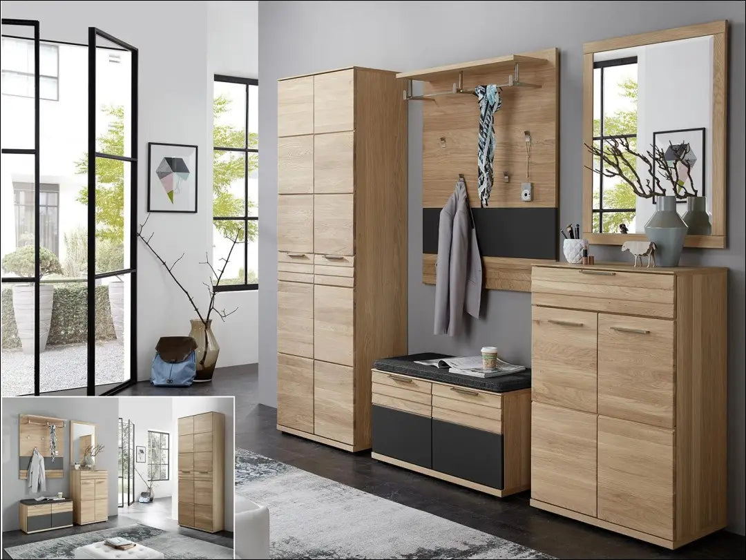 Sieninė kabykla KI1377 - €105 Save 50% 100-200, __label:Pristatymas 1-2 d.d., color-pilka, color-ruda, drabuziu-kabykla