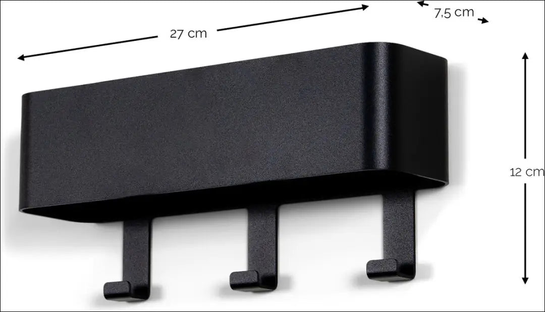 Sieninė kabykla KI1451 - €35 Save 50% 25-50, __label:Pristatymas 1-2 d.d., color-juoda, drabuziu-kabykla, €25 to €50