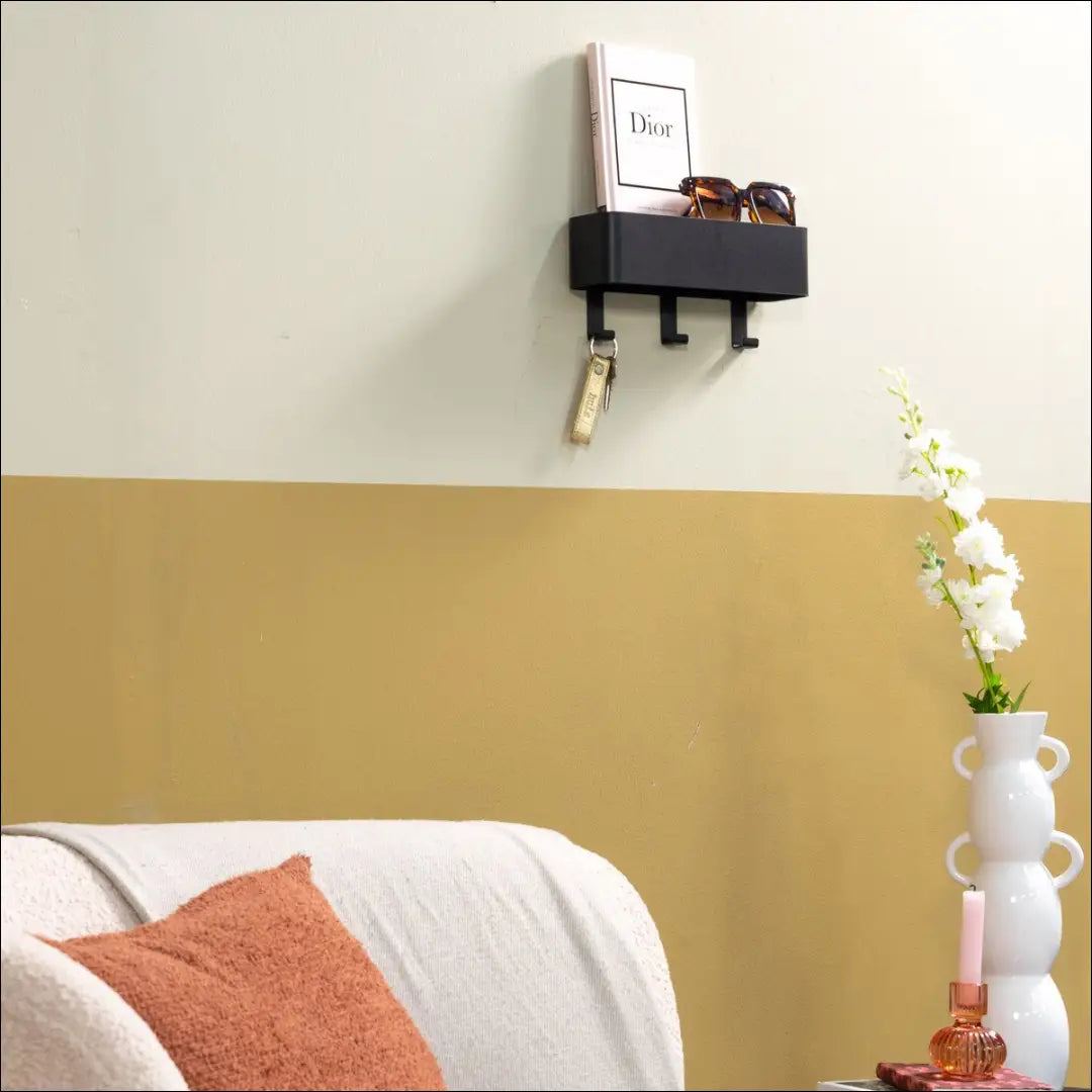 Sieninė kabykla KI1451 - €35 Save 50% 25-50, __label:Pristatymas 1-2 d.d., color-juoda, drabuziu-kabykla, €25 to €50