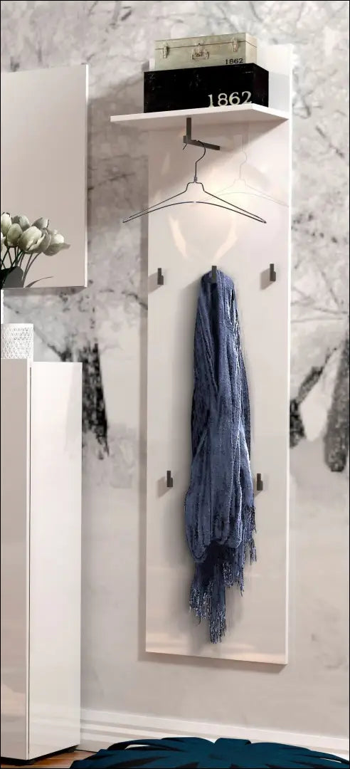 Sieninė kabykla KI1567 - €50 Save 50% 50-100, __label:Pristatymas 1-2 d.d., color-balta, drabuziu-kabykla, to €100