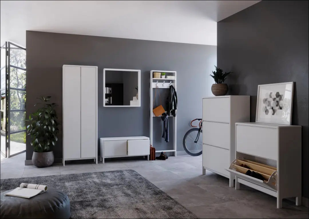 Sieninė kabykla KI1594 - €70 Save 50% 50-100, __label:Pristatymas 1-2 d.d., color-balta, drabuziu-kabykla, €50 to €100