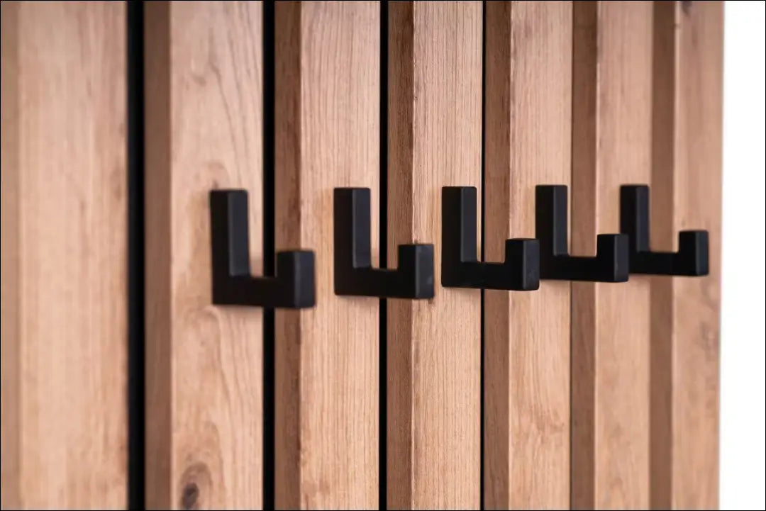 Sieninė kabykla KI1613 - €54 Save 50% 50-100, __label:Pristatymas 1-2 d.d., color-juoda, color-ruda, drabuziu-kabykla