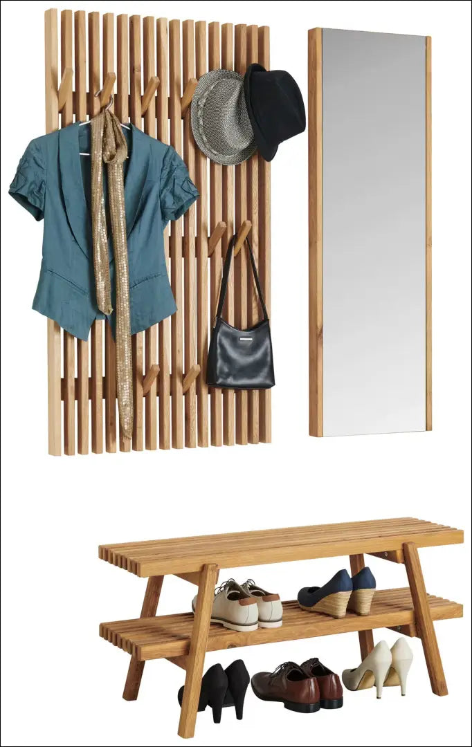 Sieninė kabykla KI1676 - €230 Save 50% __label:Pristatymas 1-2 d.d., color-ruda, drabuziu-kabykla, kabykla,
