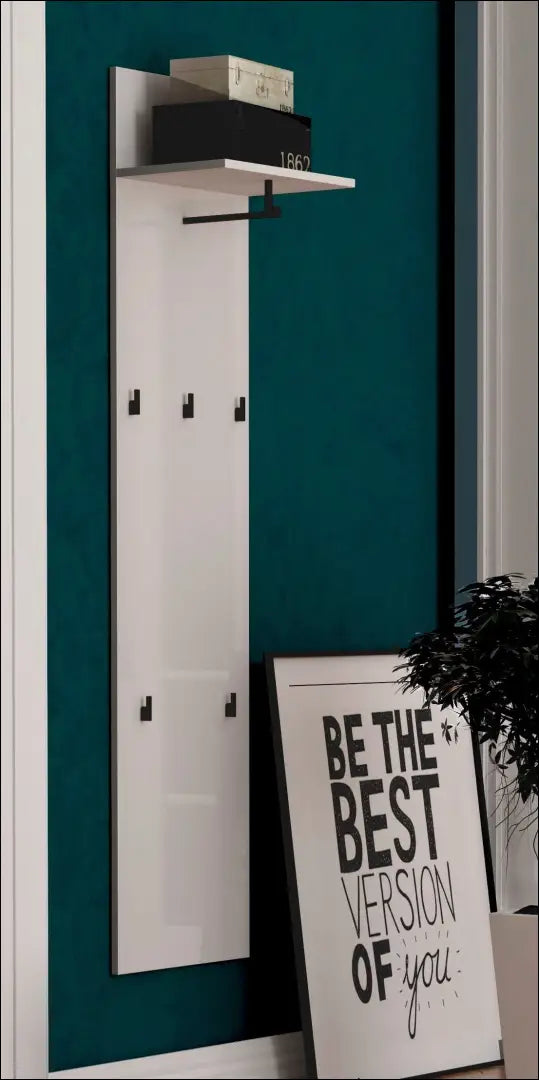 Sieninė kabykla KI1821 - €35 Save 70% 25-50, __label:Pristatymas 1-2 d.d., color-balta, material-mediena, pazeistas