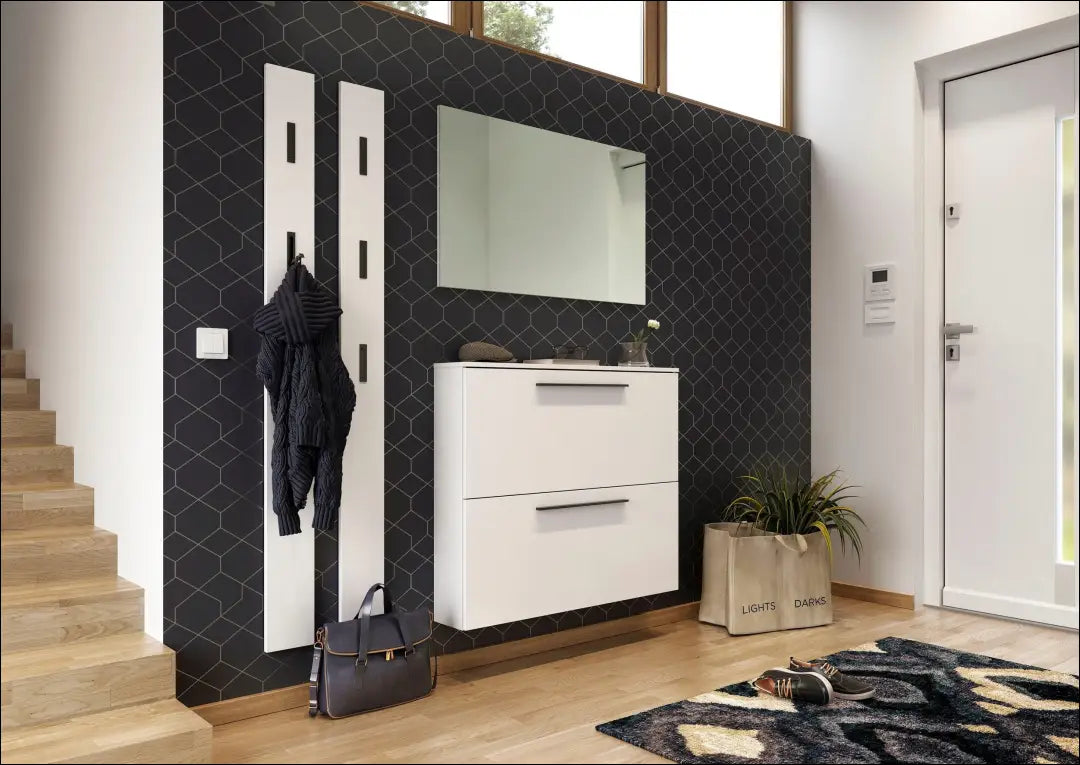 Sieninė kabykla KI1854 - €48 Save 50% 25-50, __label:Pristatymas 1-2 d.d., color-balta, drabuziu-kabykla, Balta Picture
