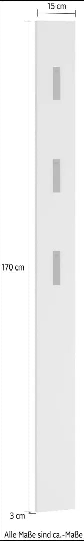 Sieninė kabykla KI1854 - €48 Save 50% 25-50, __label:Pristatymas 1-2 d.d., color-balta, drabuziu-kabykla, Balta Picture