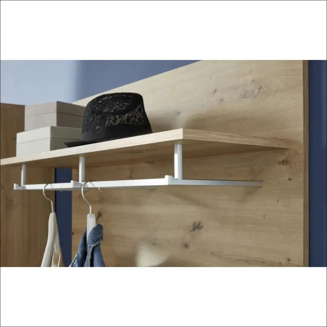 Sieninė kabykla KI493 - €84 Save 65% 50-100, __label:Pristatymas 1-2 d.d., color-ruda, material-mediena, prieskambaris