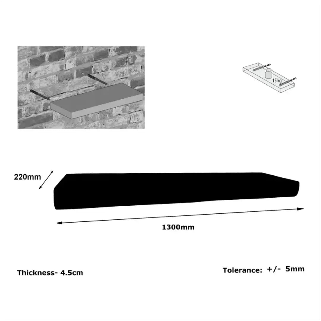 Sieninė lentyna SI1629 - €39 Save 55% 25-50, __label:Pristatymas 1-2 d.d., biuro-baldai, biuro-lentynos, color-pilka