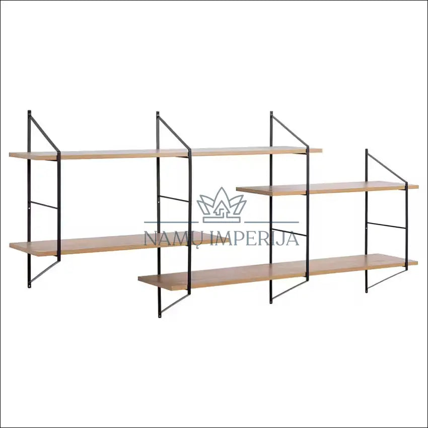 Sieninė lentyna SI1818 €50 Save 50% 50 100, biuro baldai, lentynos, color juoda, ruda to €100 Floating Wall Shelves &