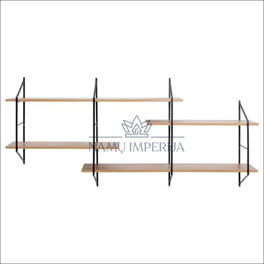 Sieninė lentyna SI1818 €50 Save 50% 50 100, biuro baldai, lentynos, color juoda, ruda to €100 Floating Wall Shelves &