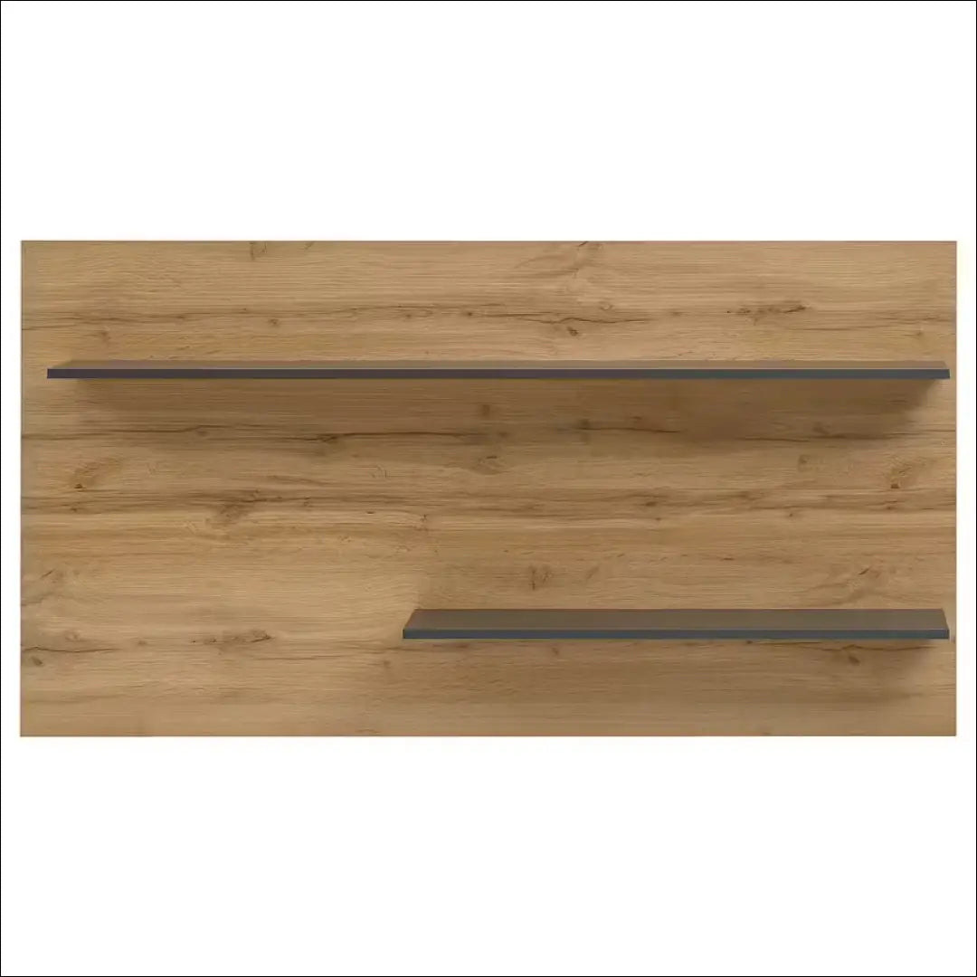 Sieninė lentyna SI1830 - €45 Save 65% 25-50, __label:Pristatymas 1-2 d.d., color-pilka, color-ruda, material-mediena