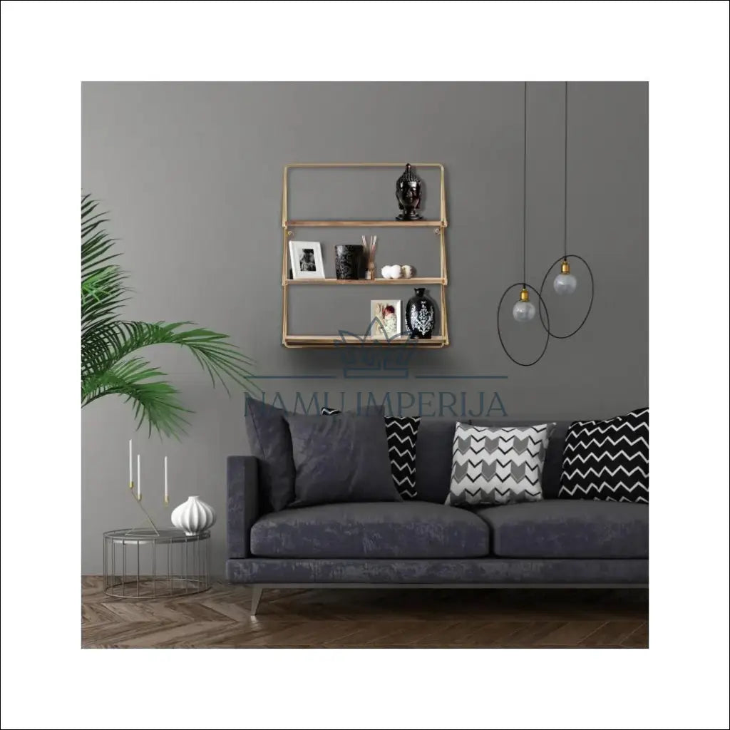 Sieninė lentyna SI1848 - €47 Save 50% 25-50, __label:Pristatymas 1-2 d.d., biuro-baldai, biuro-lentynos, color-auksine