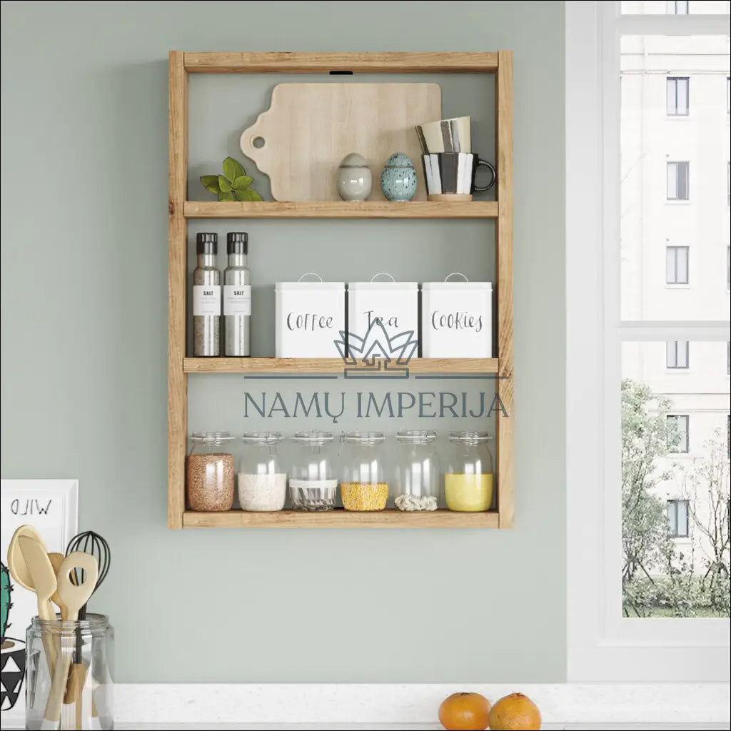 Sieninė lentyna SI1885 - €17 Save 50% __label:Pristatymas 1-2 d.d., biuro-baldai, biuro-lentynos, color-ruda,