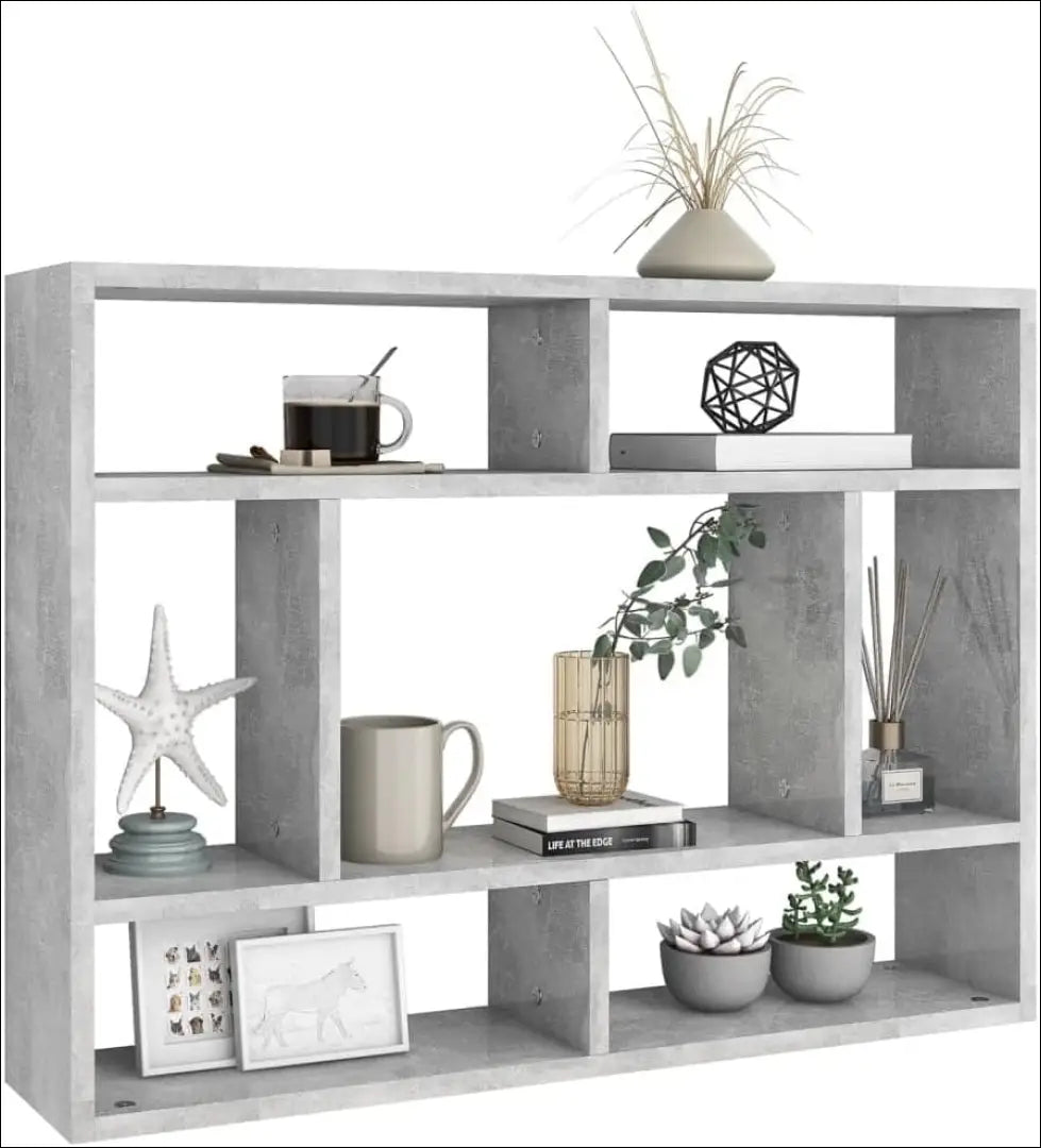 Sieninė lentyna SI1886 - €24 Save 50% __label:Pristatymas 1-2 d.d., biuro-baldai, biuro-lentynos, color-pilka,