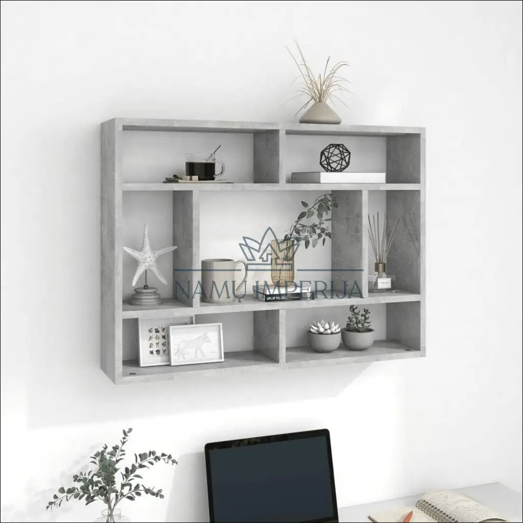 Sieninė lentyna SI1886 - €24 Save 50% __label:Pristatymas 1-2 d.d., biuro-baldai, biuro-lentynos, color-pilka,