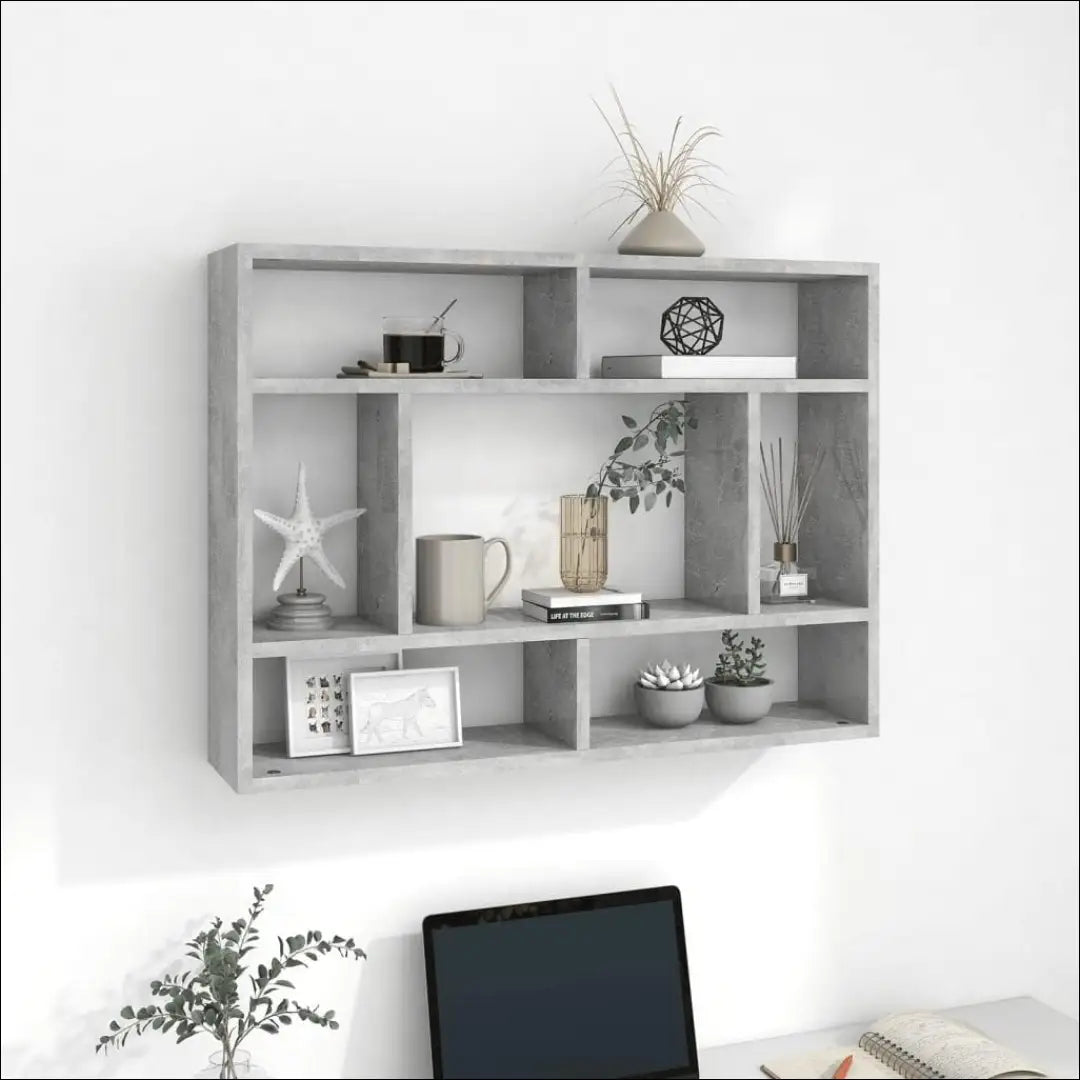 Sieninė lentyna SI1886 - €24 Save 50% __label:Pristatymas 1-2 d.d., biuro-baldai, biuro-lentynos, color-pilka,
