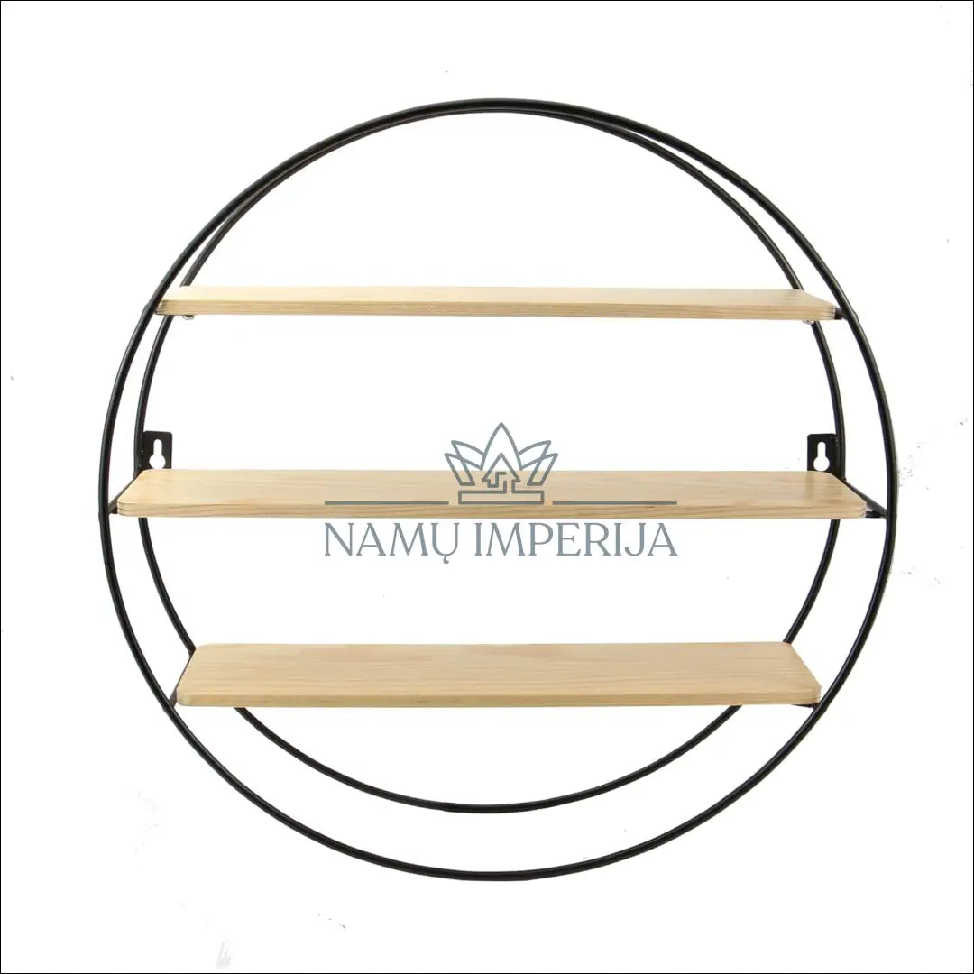 Sieninė lentyna SI1901 - €20 Save 60% __label:Pristatymas 1-2 d.d., color-juoda, color-ruda, material-mediena,
