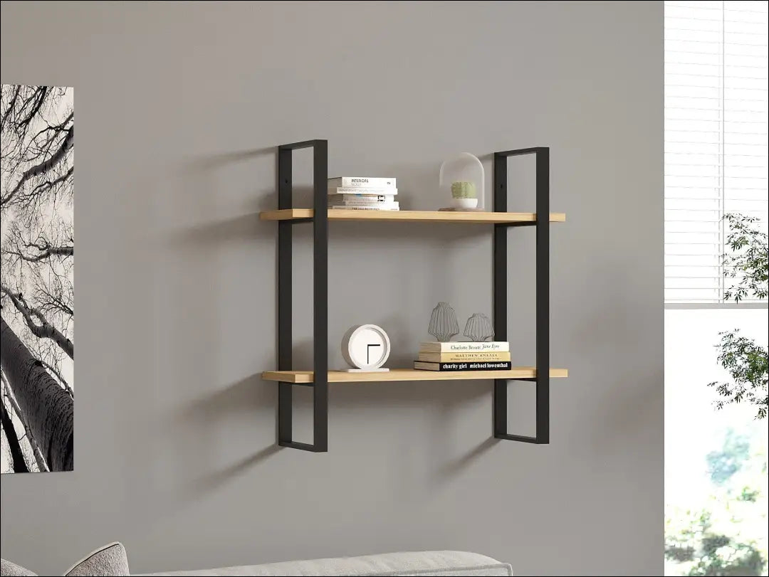 Sieninė lentyna SI1911 - €29 Save 50% 25-50, __label:Pristatymas 1-2 d.d., biuro-baldai, biuro-lentynos, color-juoda