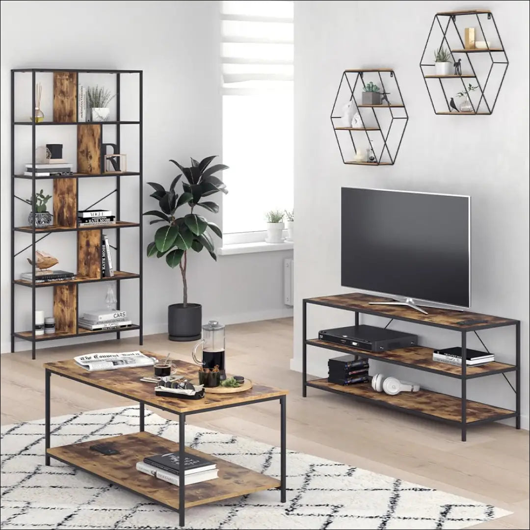 Sieninė lentyna SI1961 - €25 Save 50% 25-50, __label:Pristatymas 1-2 d.d., biuro-lentynos, color-juoda, color-ruda