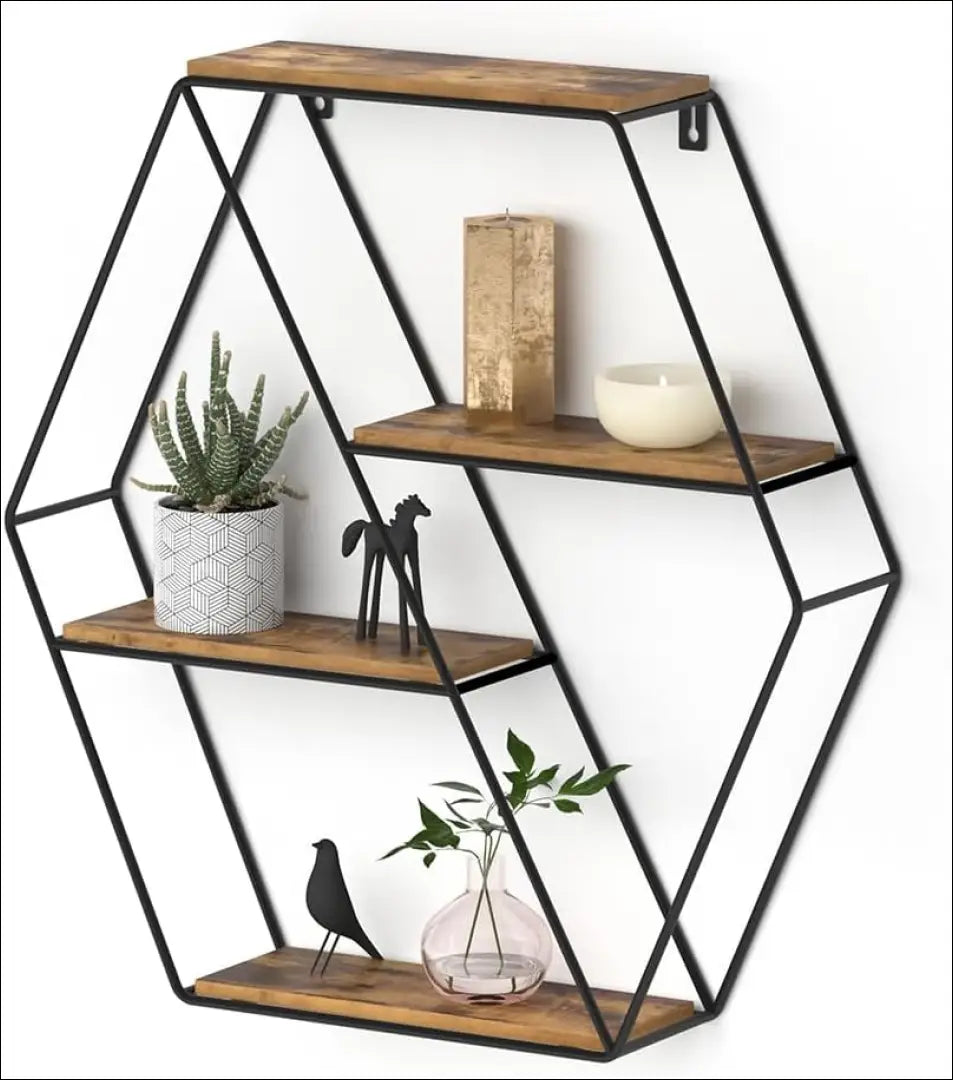 Sieninė lentyna SI1961 - €25 Save 50% 25-50, __label:Pristatymas 1-2 d.d., biuro-lentynos, color-juoda, color-ruda