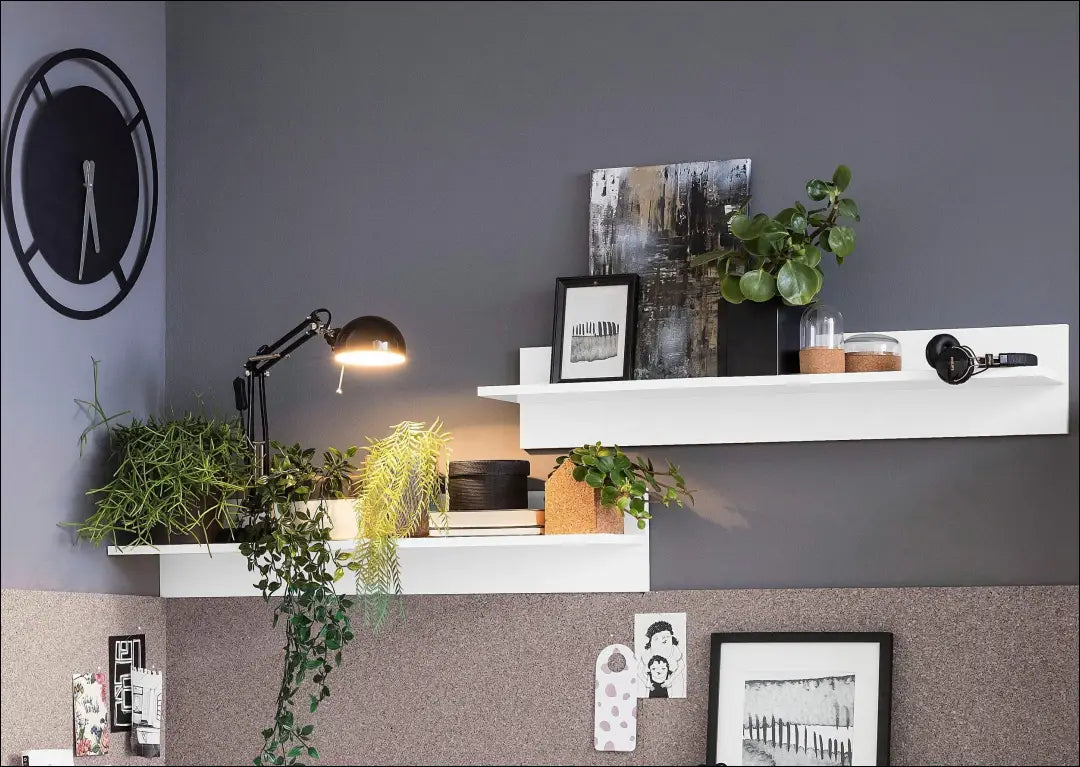 Sieninė lentyna SI2085 - €12 Save 50% __label:Pristatymas 1-2 d.d., biuro-baldai, biuro-lentynos, color-balta,