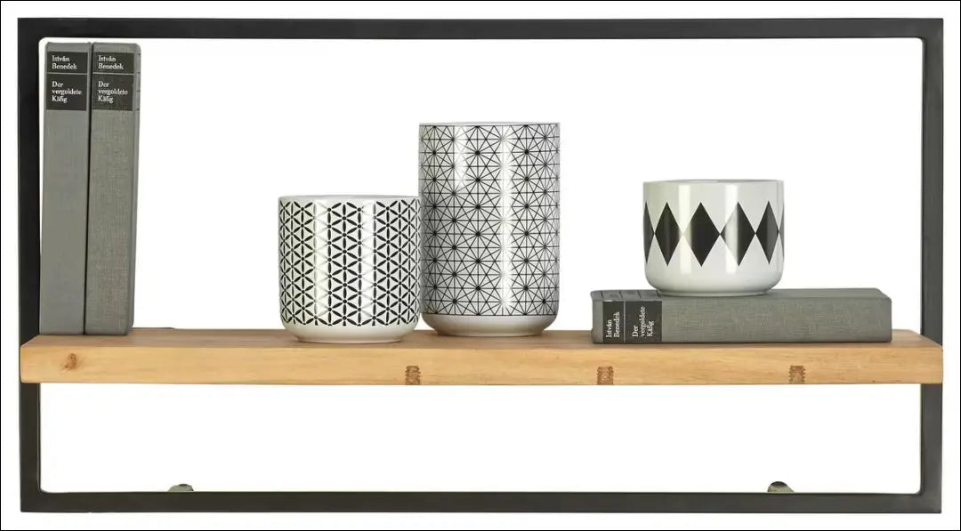 Sieninė lentyna SI2139 - €34 Save 50% 25-50, __label:Pristatymas 1-2 d.d., biuro-baldai, biuro-lentynos, color-juoda