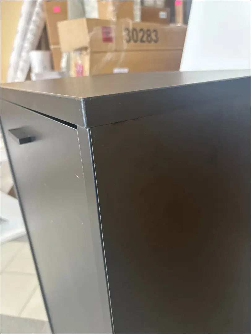 Sieninė spintelė KI1280 - €25 Save 80% 25-50, __label:Pristatymas 1-2 d.d., color-juoda, color-ruda, material-mediena