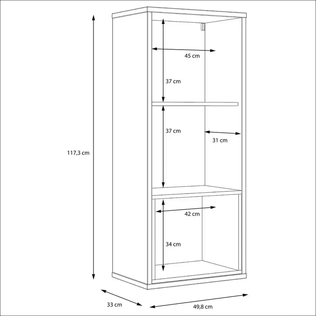 Sieninė spintelė KI1280 - €25 Save 80% 25-50, __label:Pristatymas 1-2 d.d., color-juoda, color-ruda, material-mediena